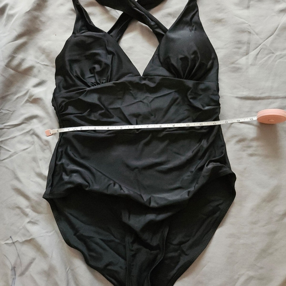 Black One-Piece Swimsuit M&L